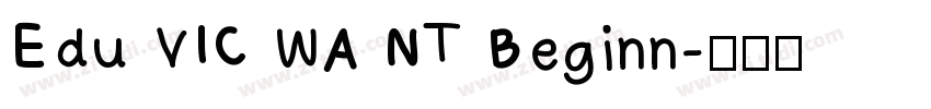 Edu VIC WA NT Beginn字体转换